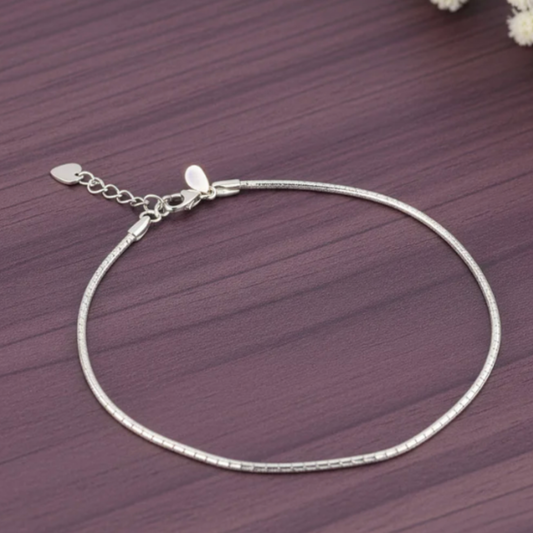 Silver Classy Anklet