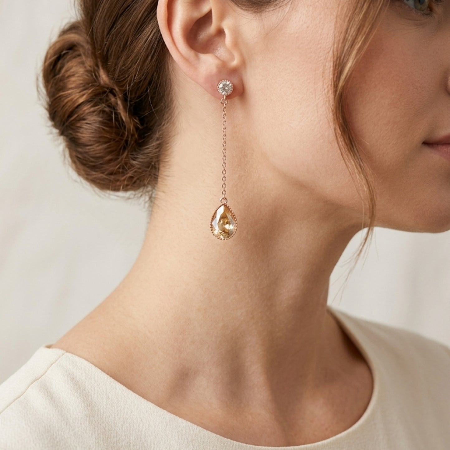 Luxe Amber Dangles