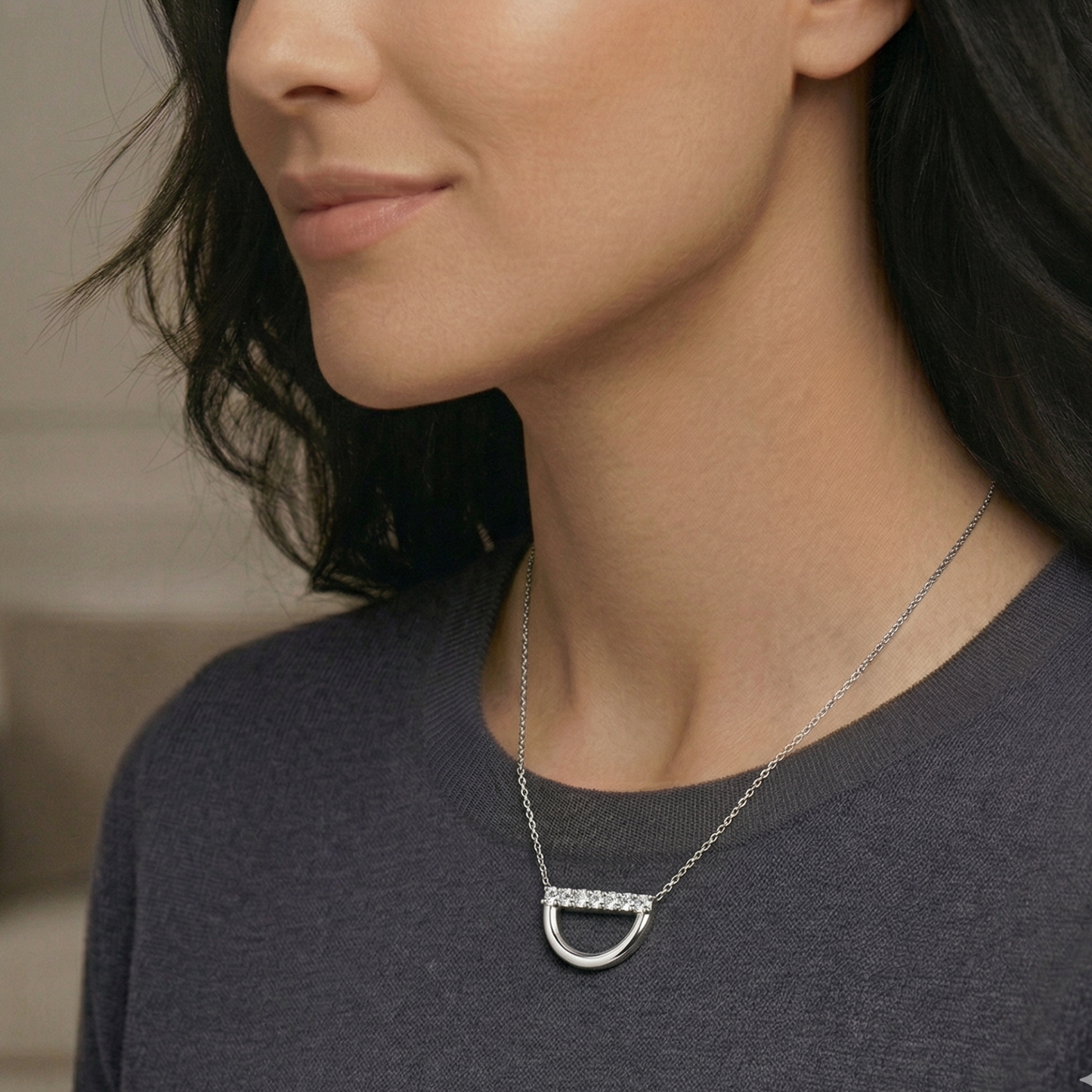 D-Radiance Silver Necklace – 925 Sterling Silver
