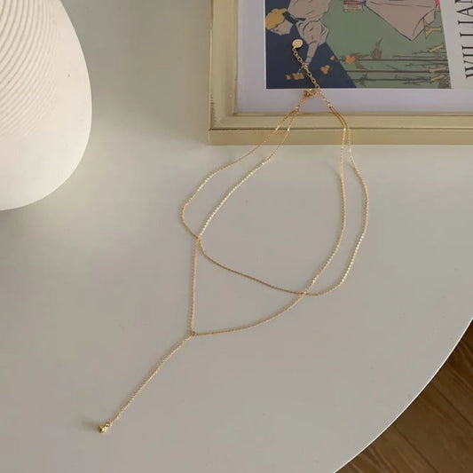 Cable Chained Lared Necklace
