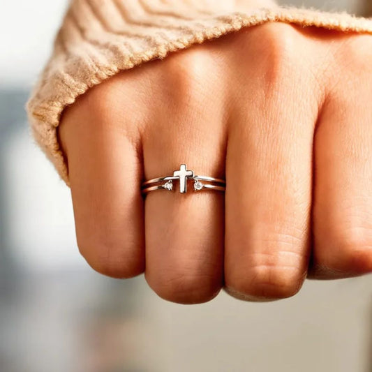 Cross Open Ring