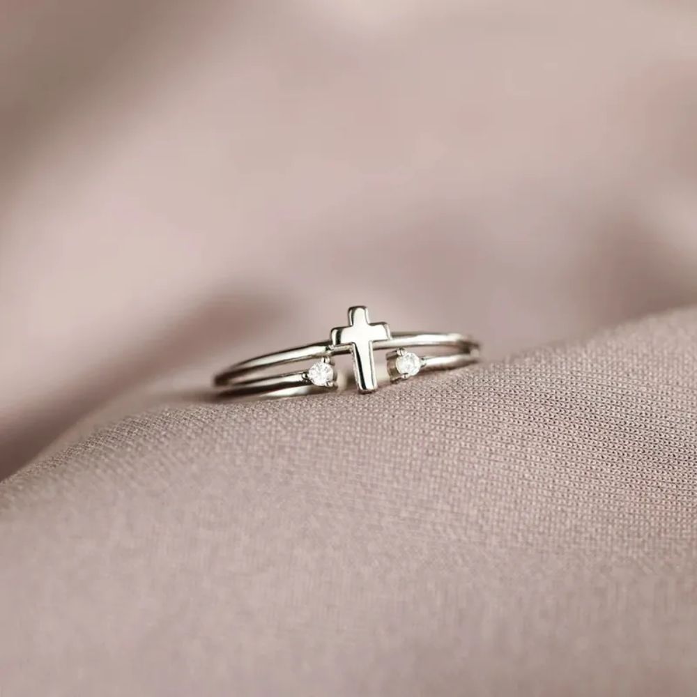 Cross Open Ring