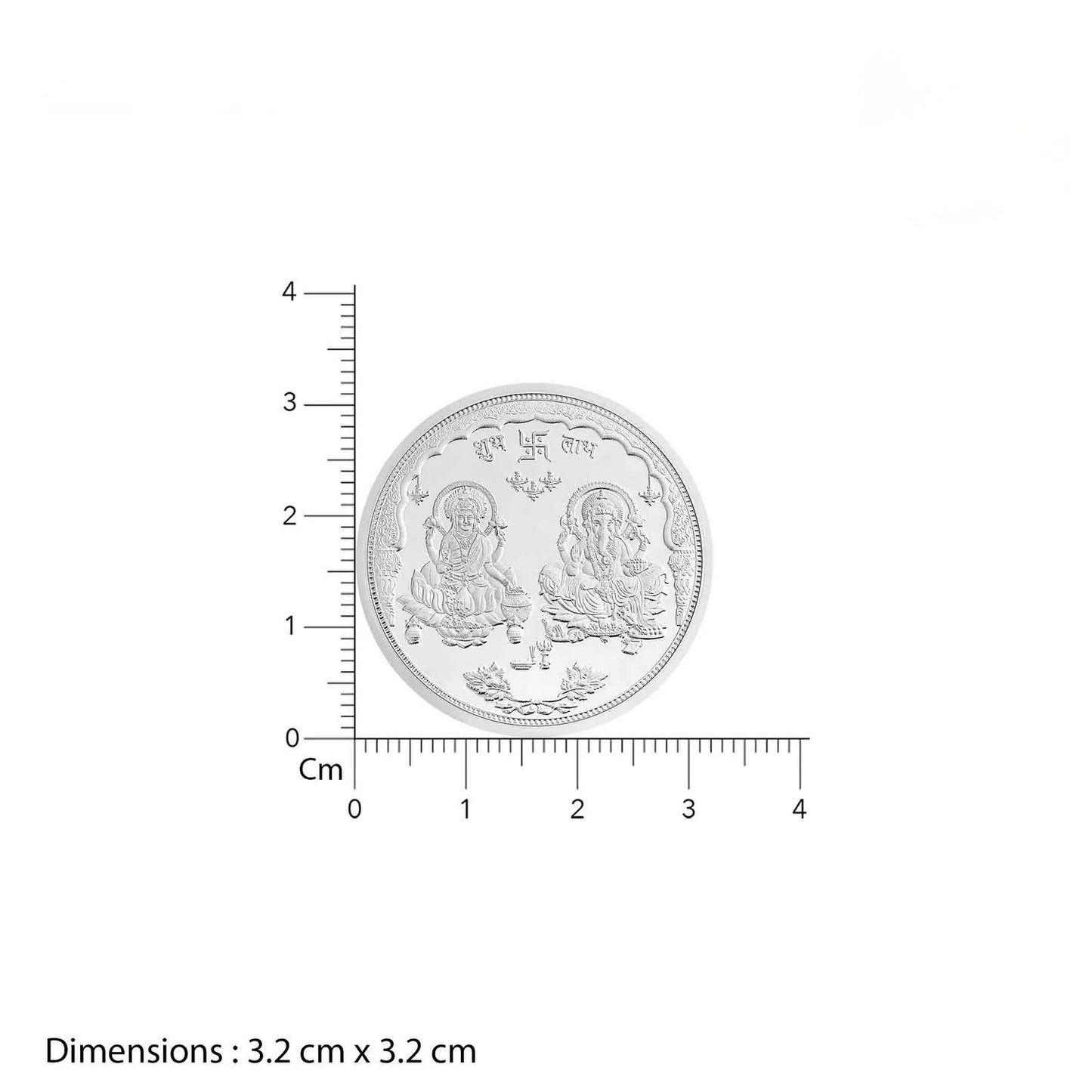 Lakshmi Ganesh Pure 999 Silver Coin (10g–100g)