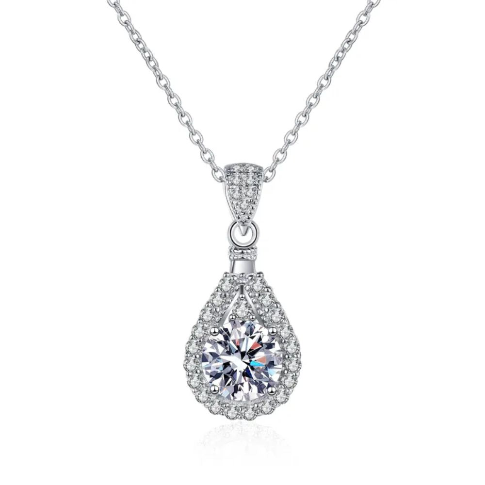 Premium Moissanite  Droplet Necklace