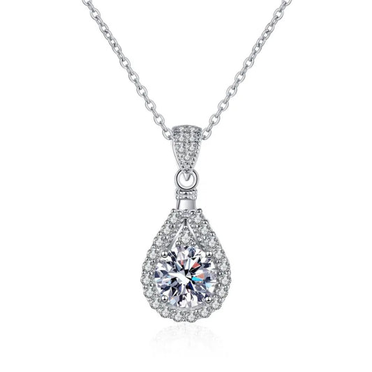 Premium Moissanite  Droplet Necklace