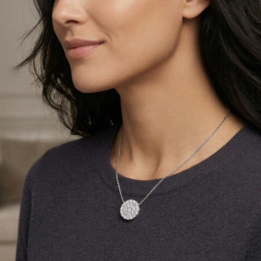 Minimalist Circle Pendant Necklace