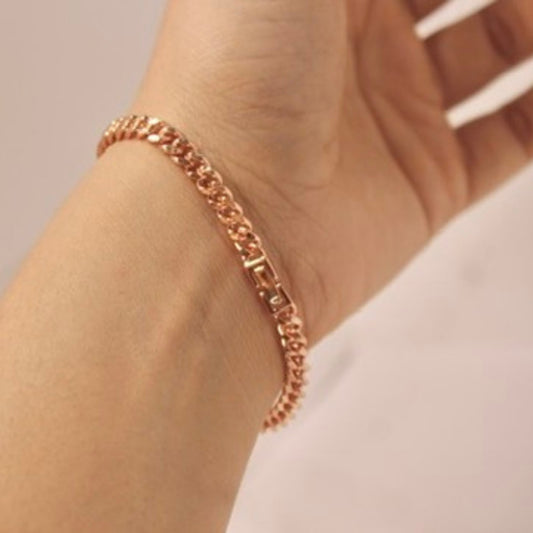 Rose Gold Baguette Bracelet