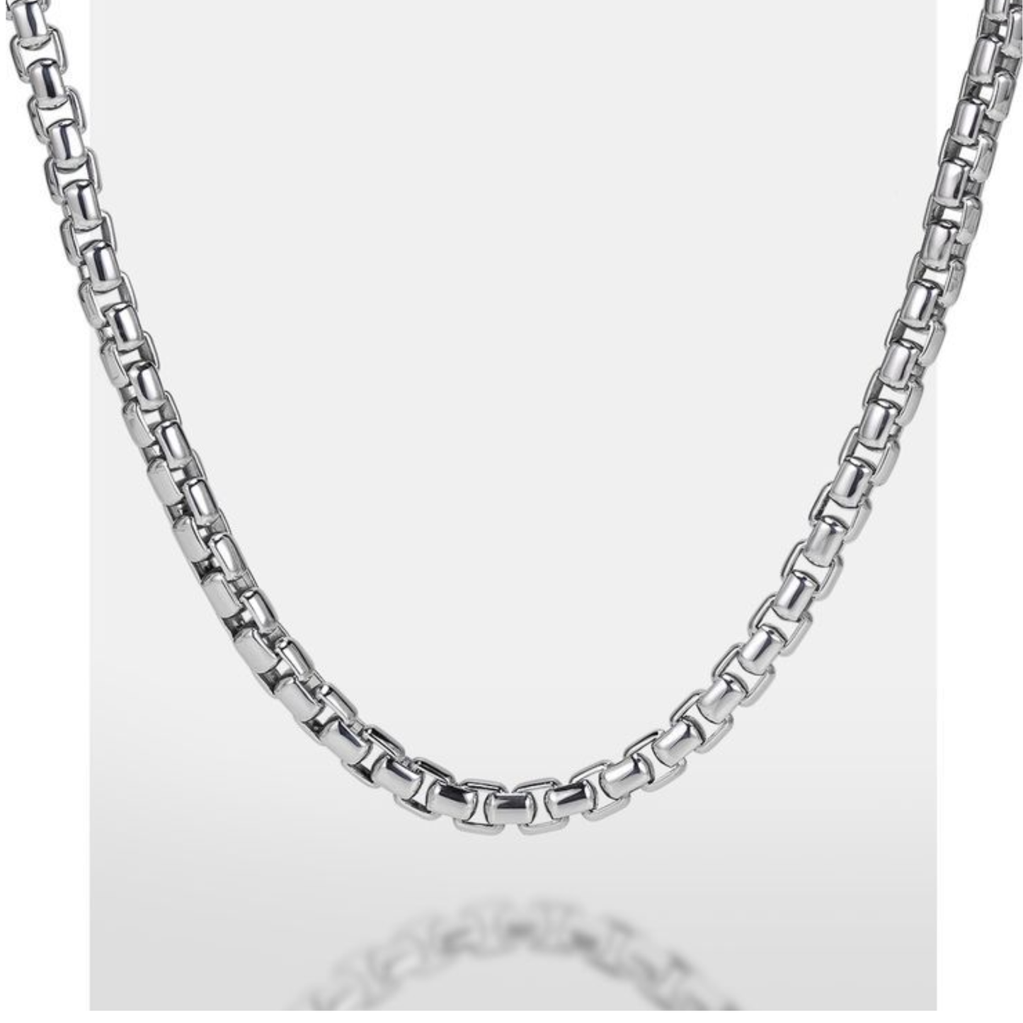Box Chain Bracelet – Men's 925 Sterling Silver