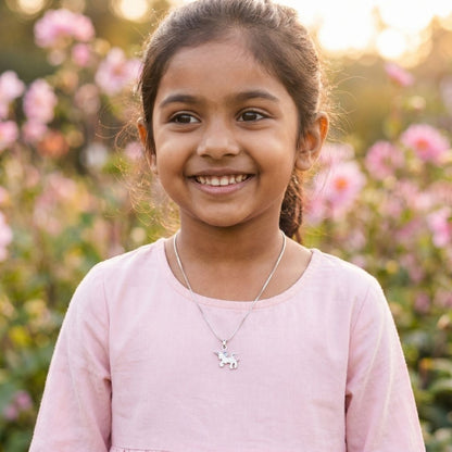 Unicorn Enamel Kids Necklace