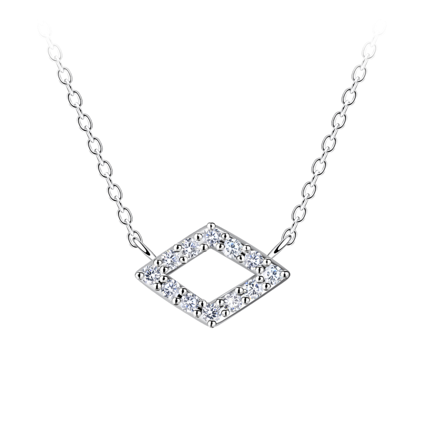 Minimalist Diamond Pendant Necklace