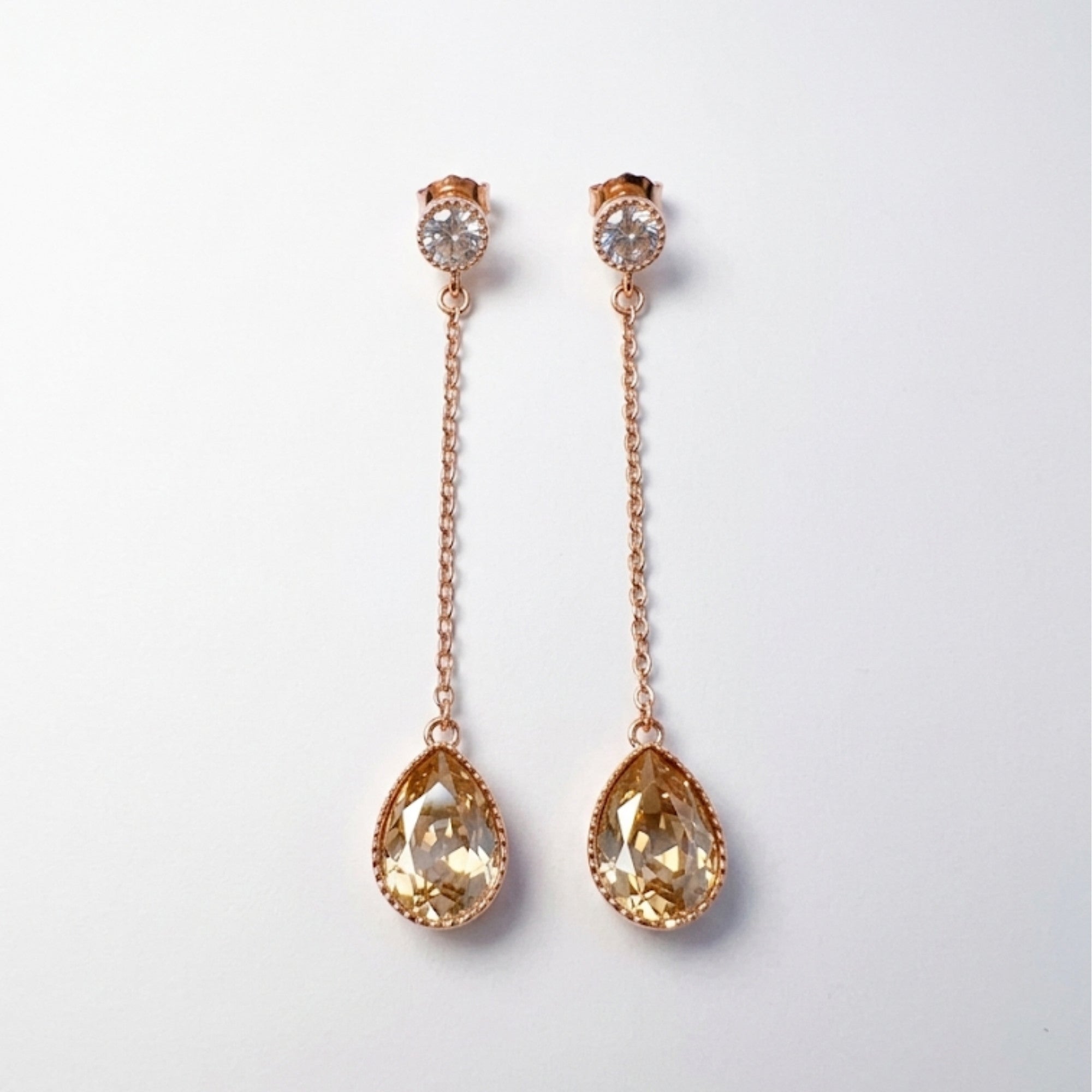 Luxe Amber Dangles