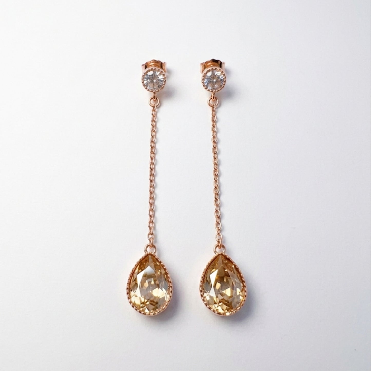 Luxe Amber Dangles