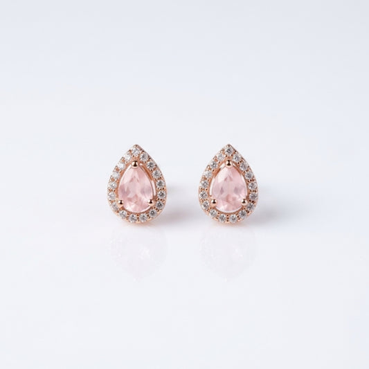Pink Drop Studs