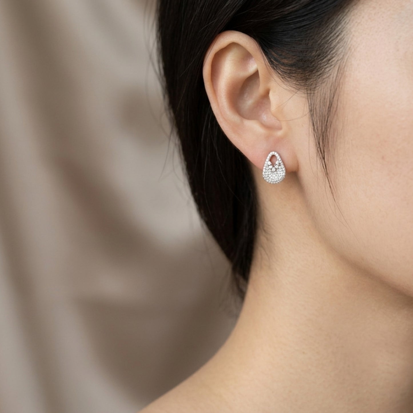 Glistening Drop Studs