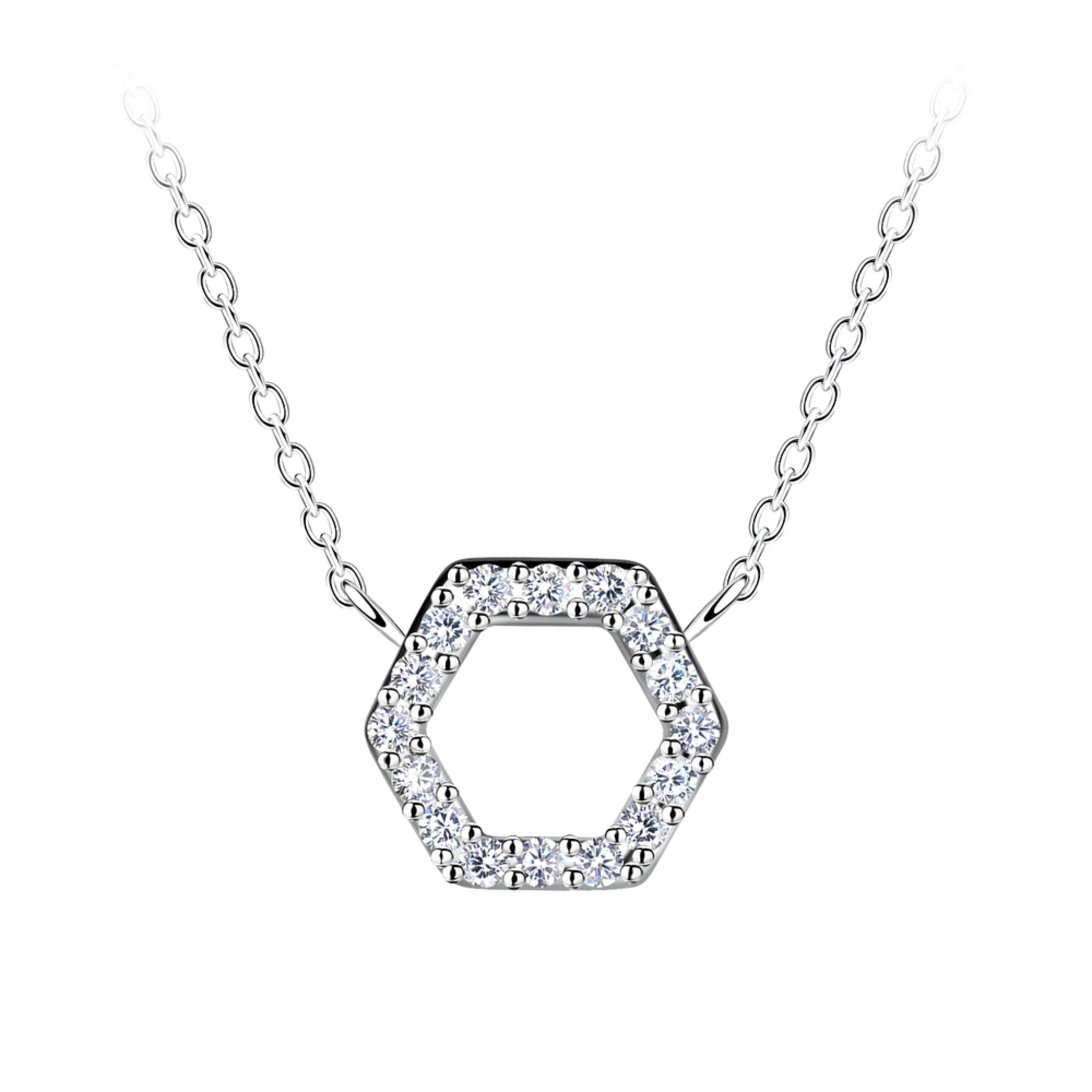 Hexagon Pendant Necklace