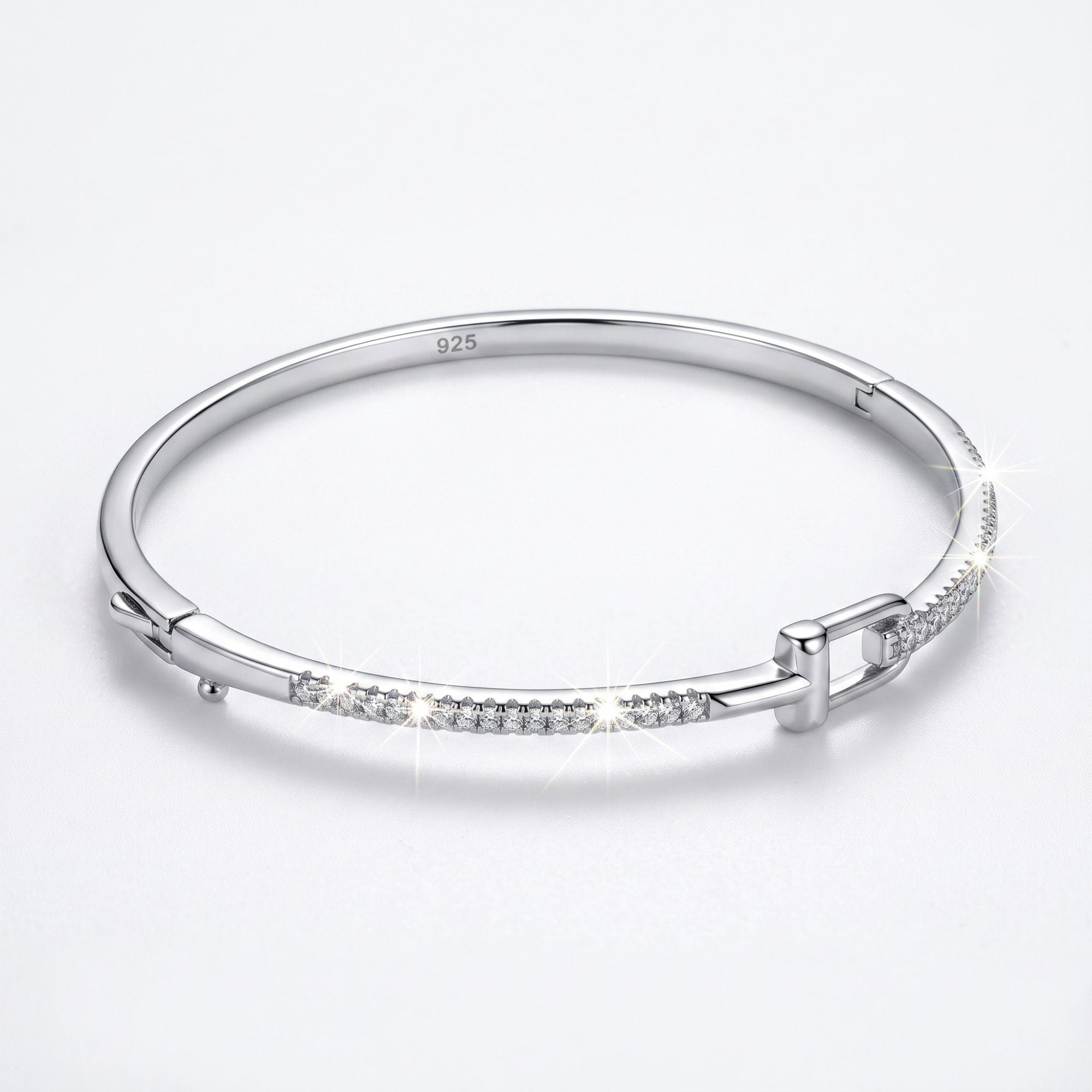 T-Bar Pavé Bangle Bracelet