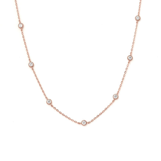Bezel Spark Station Necklace
