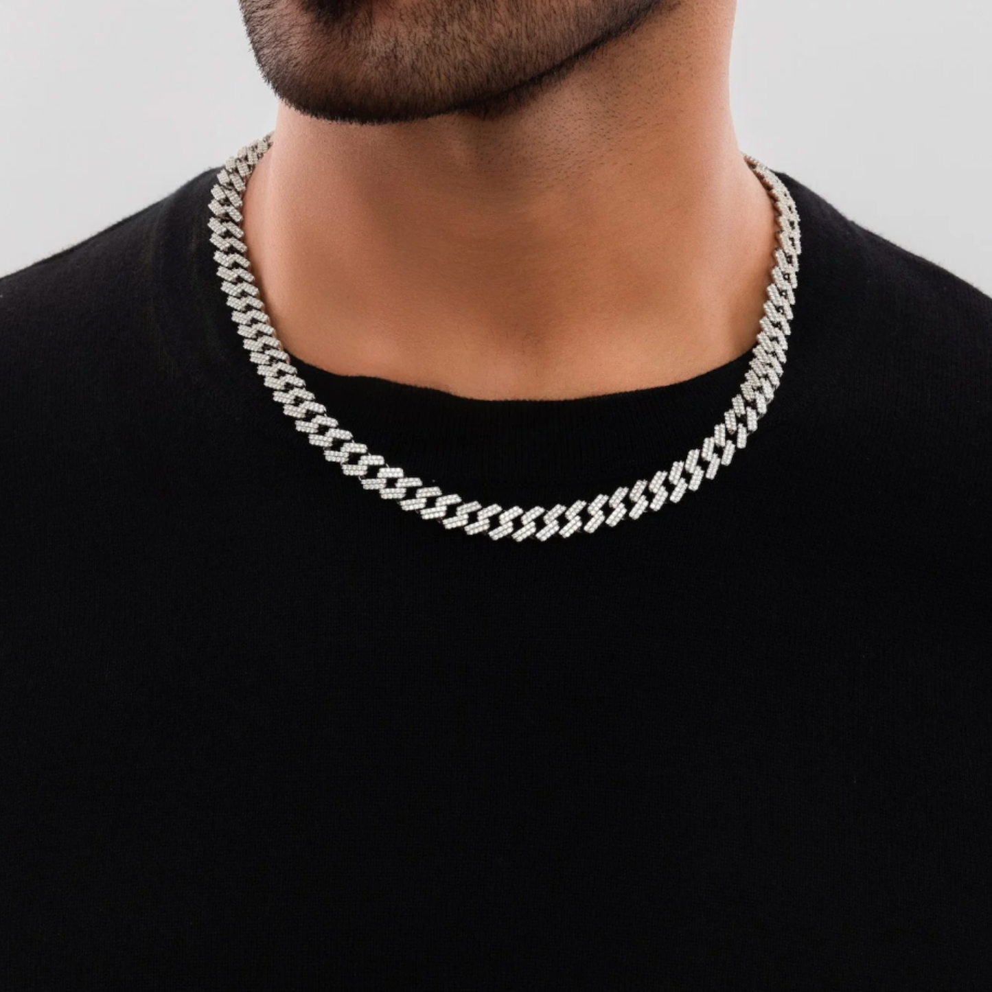 Sterling Ice Curb Chain