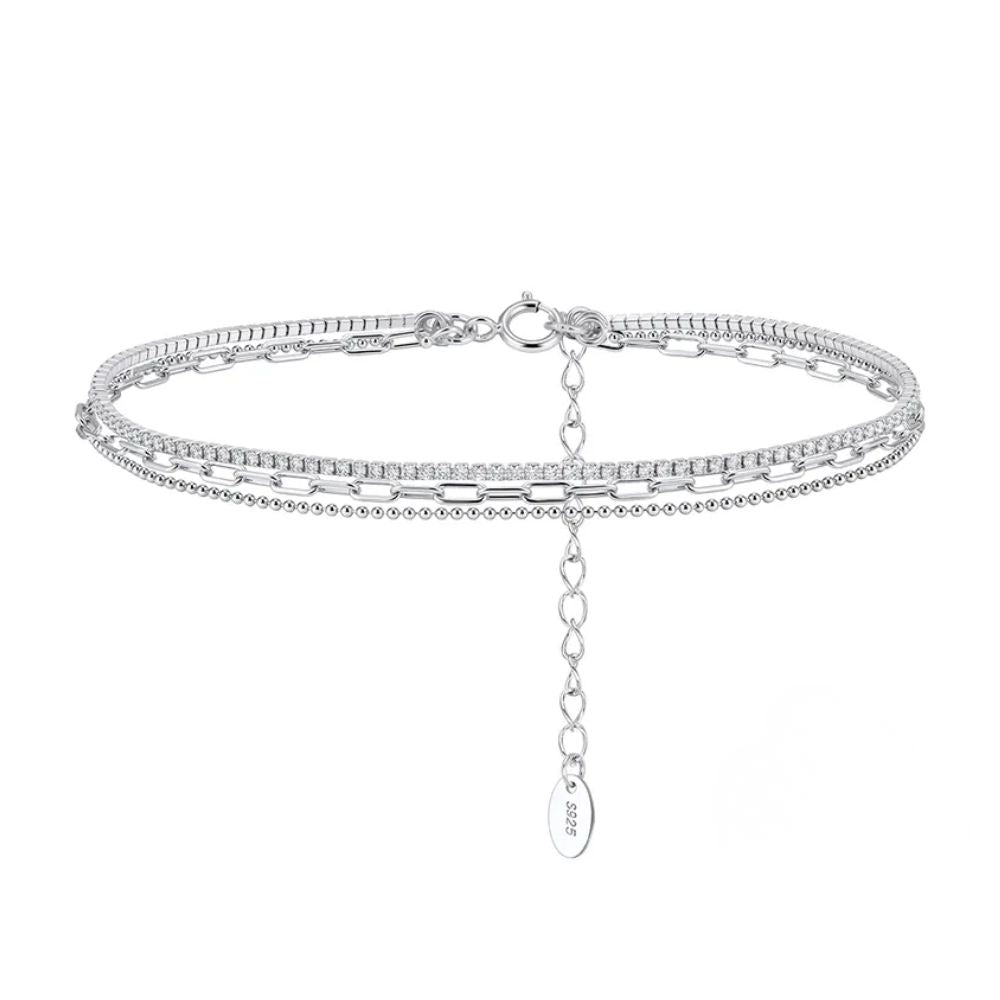 Triple Layered Anklets