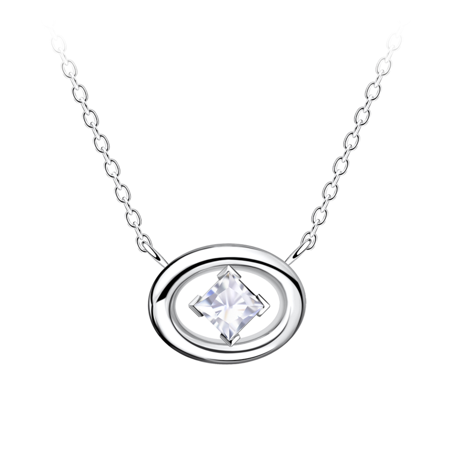 Oval Pendant Necklace