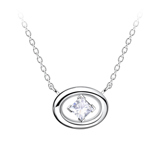 Oval Pendant Necklace