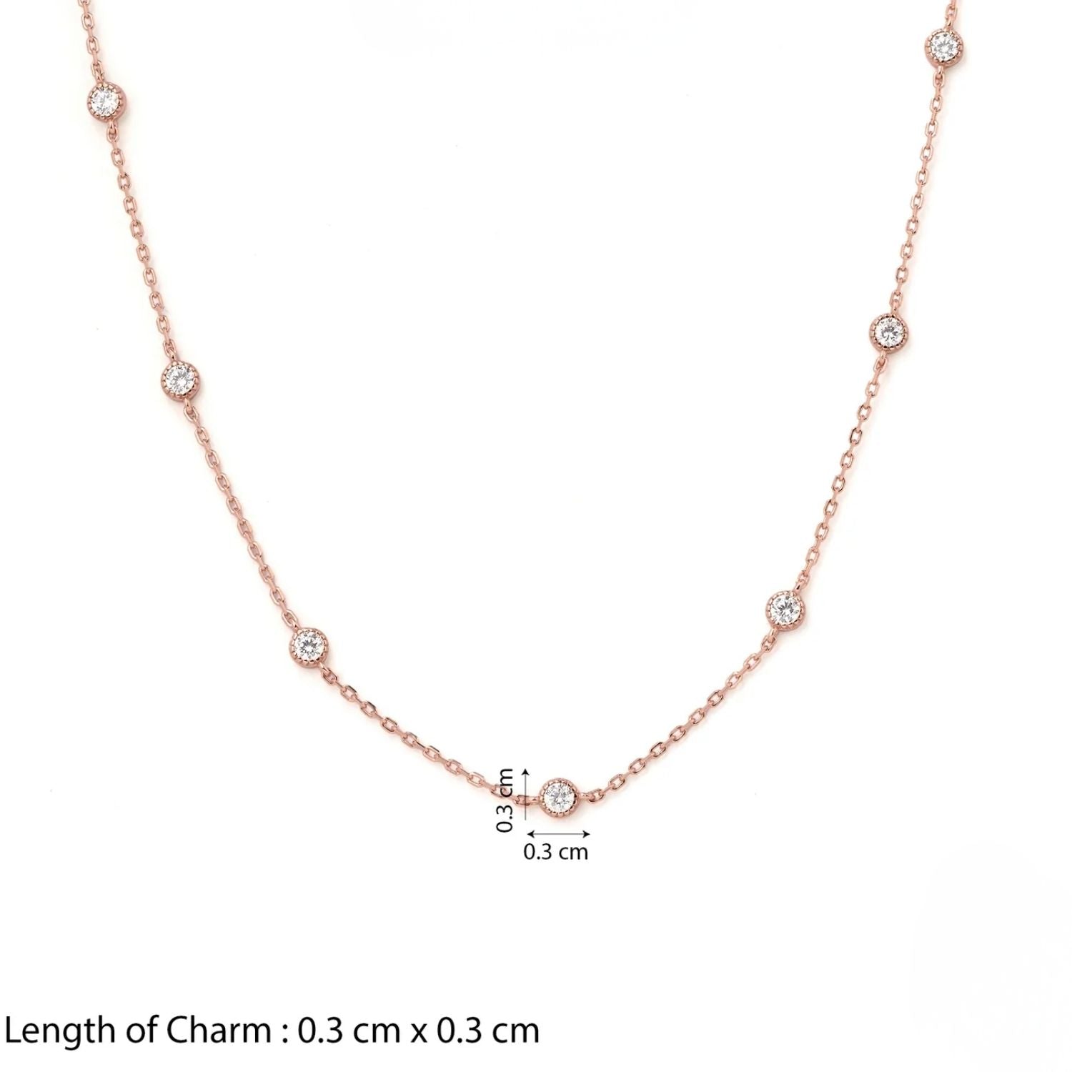 Bezel Spark Station Necklace