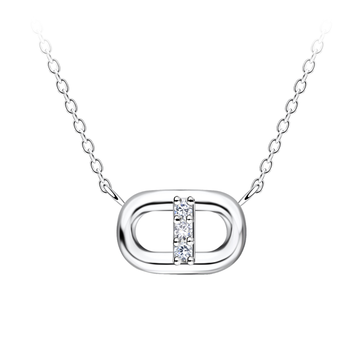 Aura Oval Link Necklace