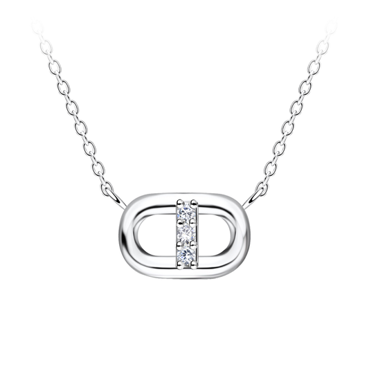 Aura Oval Link Necklace