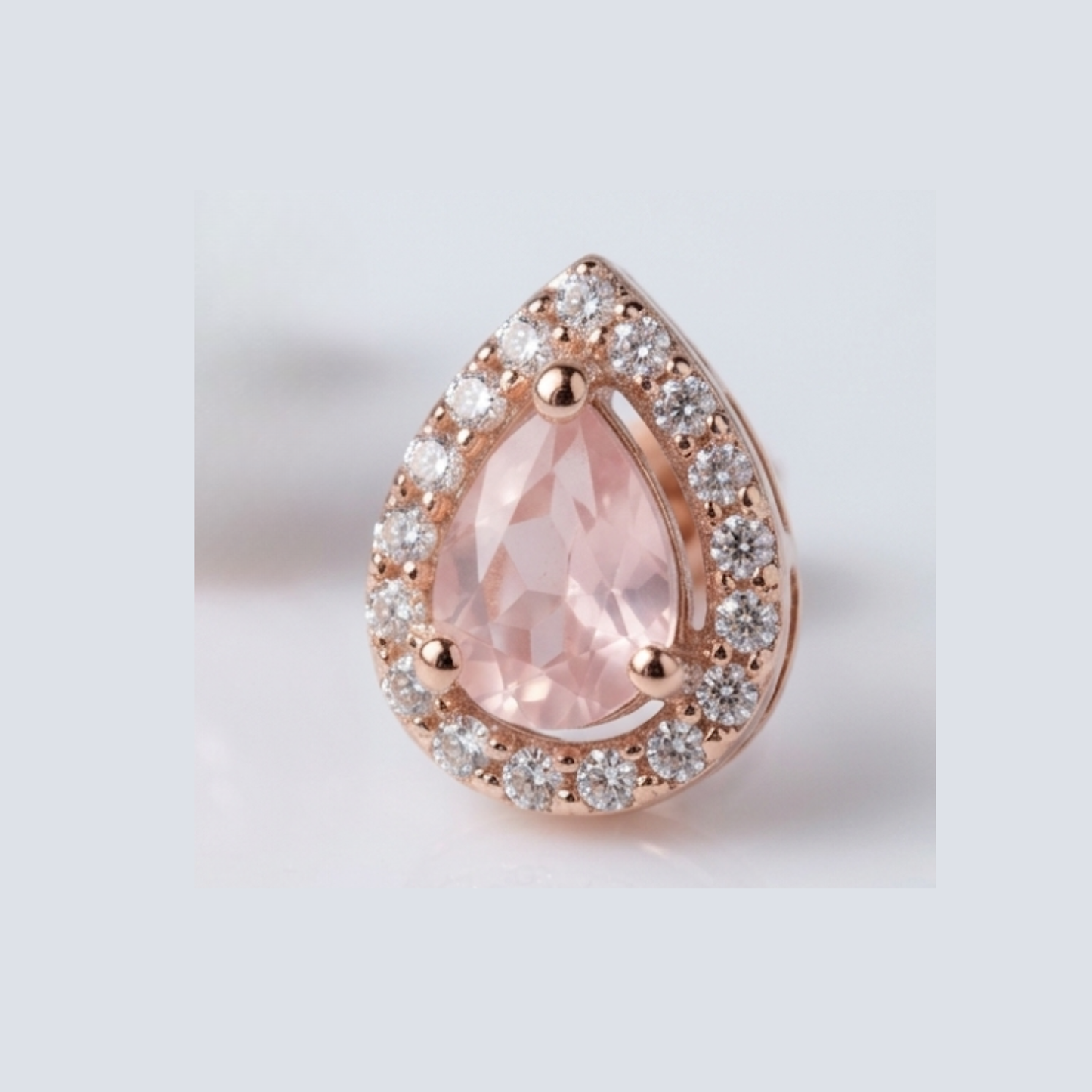 Pink Drop Studs