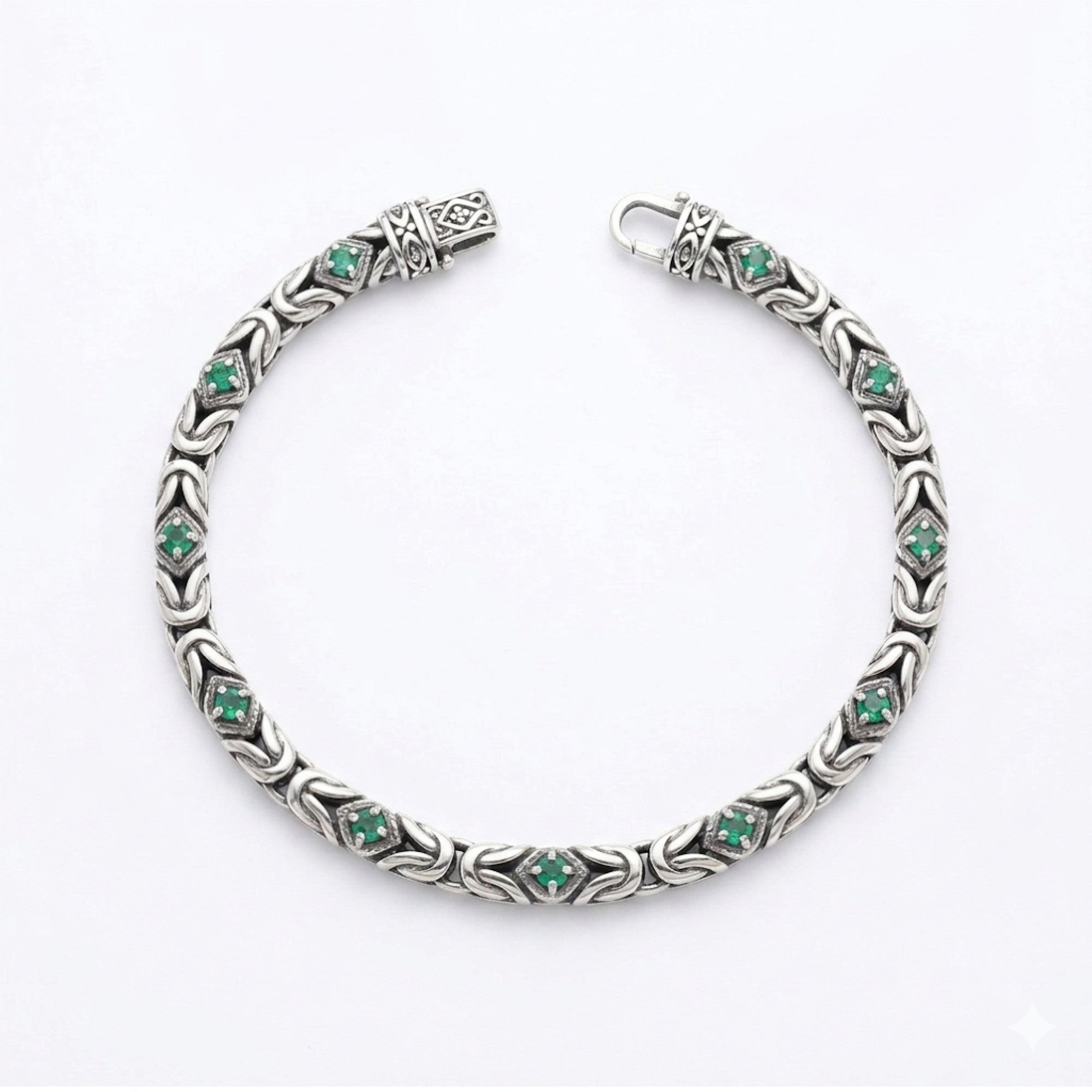 Emerald Byzantine Bracelet