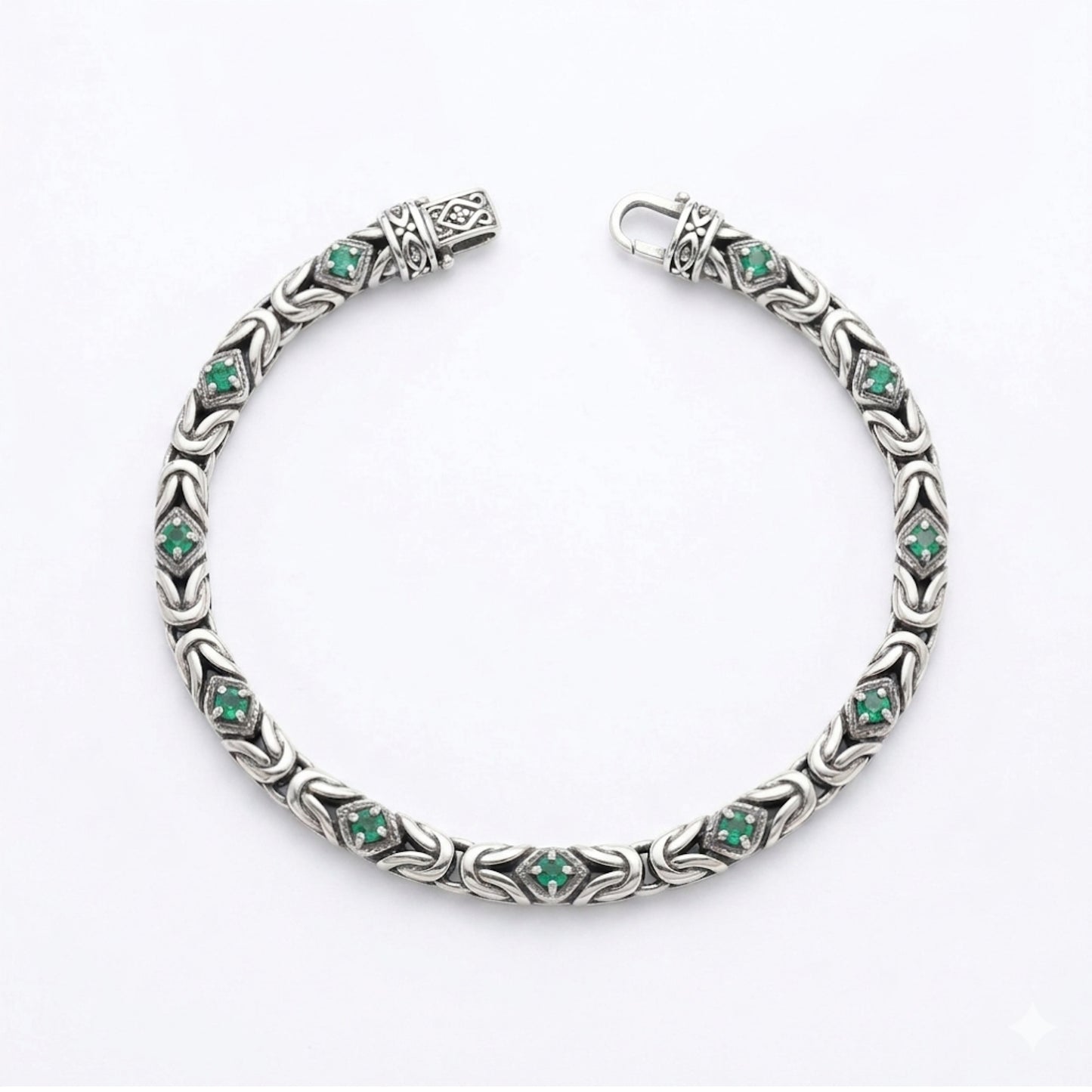 Emerald Byzantine Bracelet