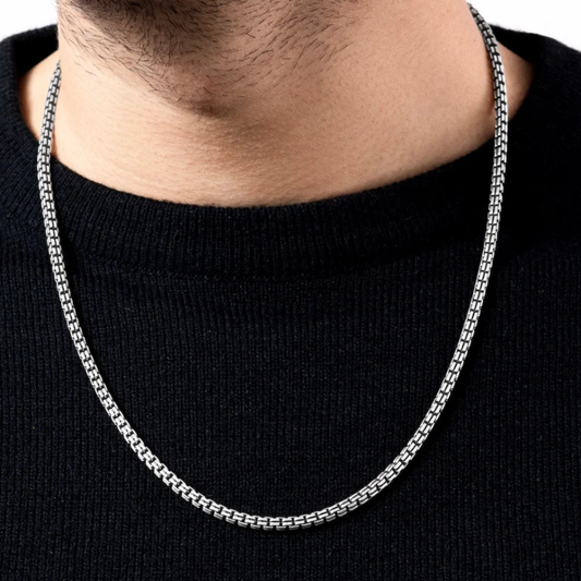 Sterling Silver Box Chain Necklace