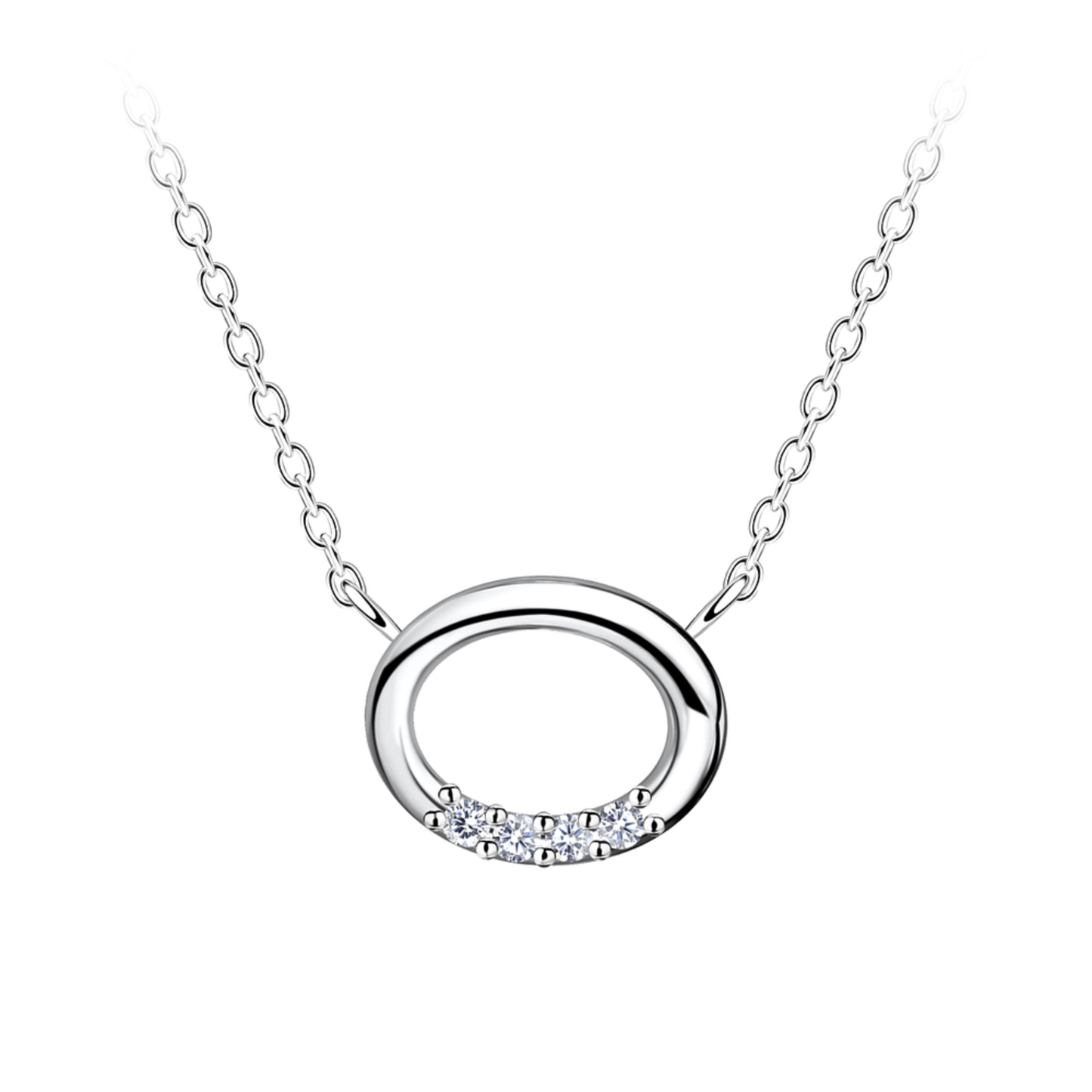 Nova Link Silver Necklace – 925 Sterling Silver
