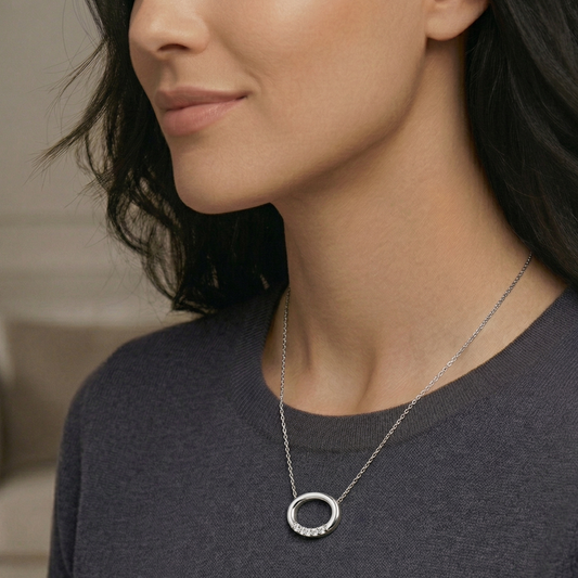 Nova Link Silver Necklace – 925 Sterling Silver