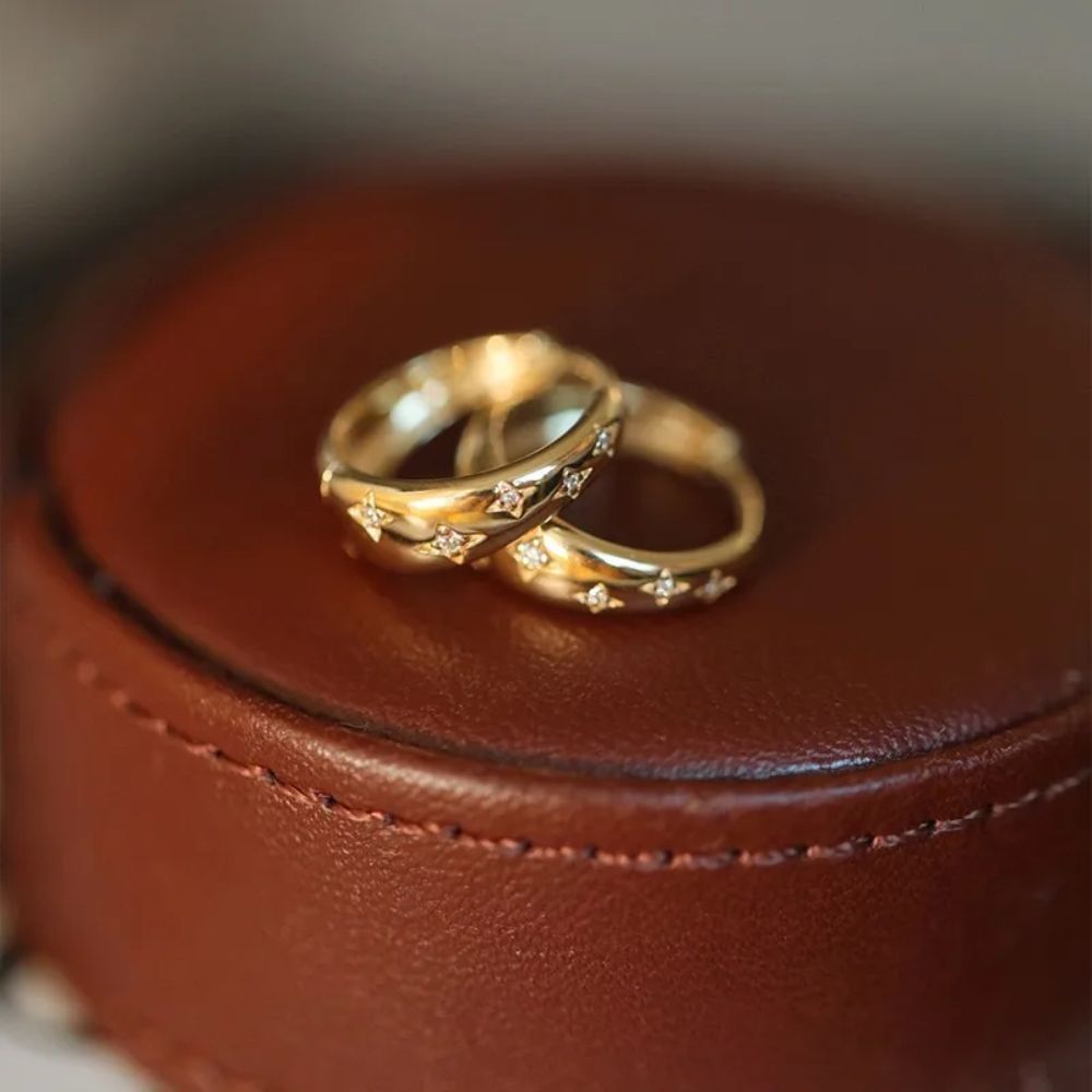 Golden Hoop Earrings