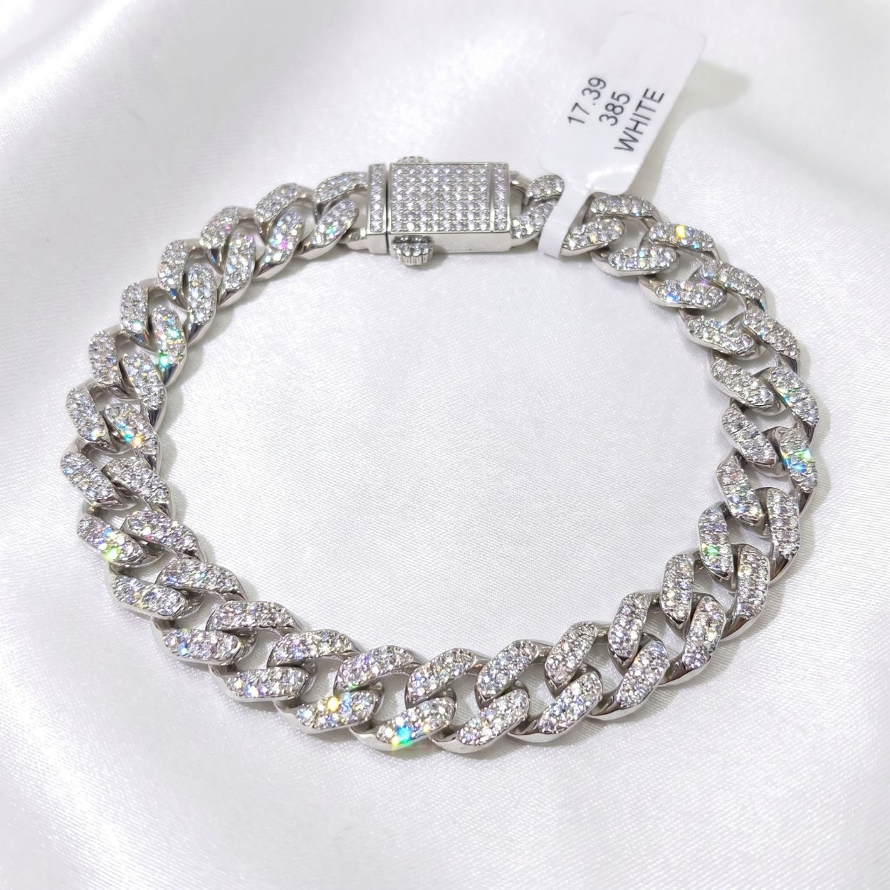 Iced-Out Cuban Link Bracelet