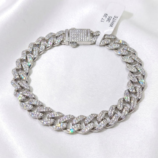 Iced-Out Cuban Link Bracelet