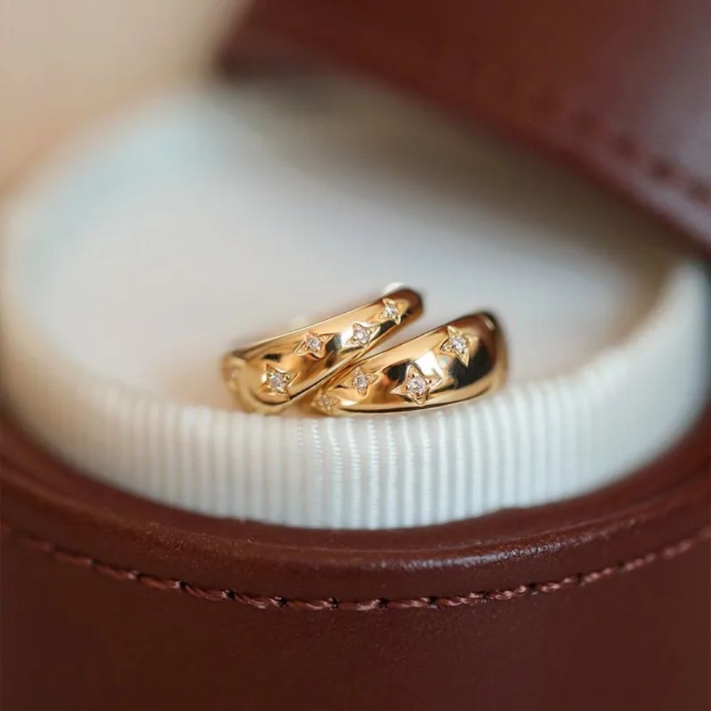 Golden Hoop Earrings