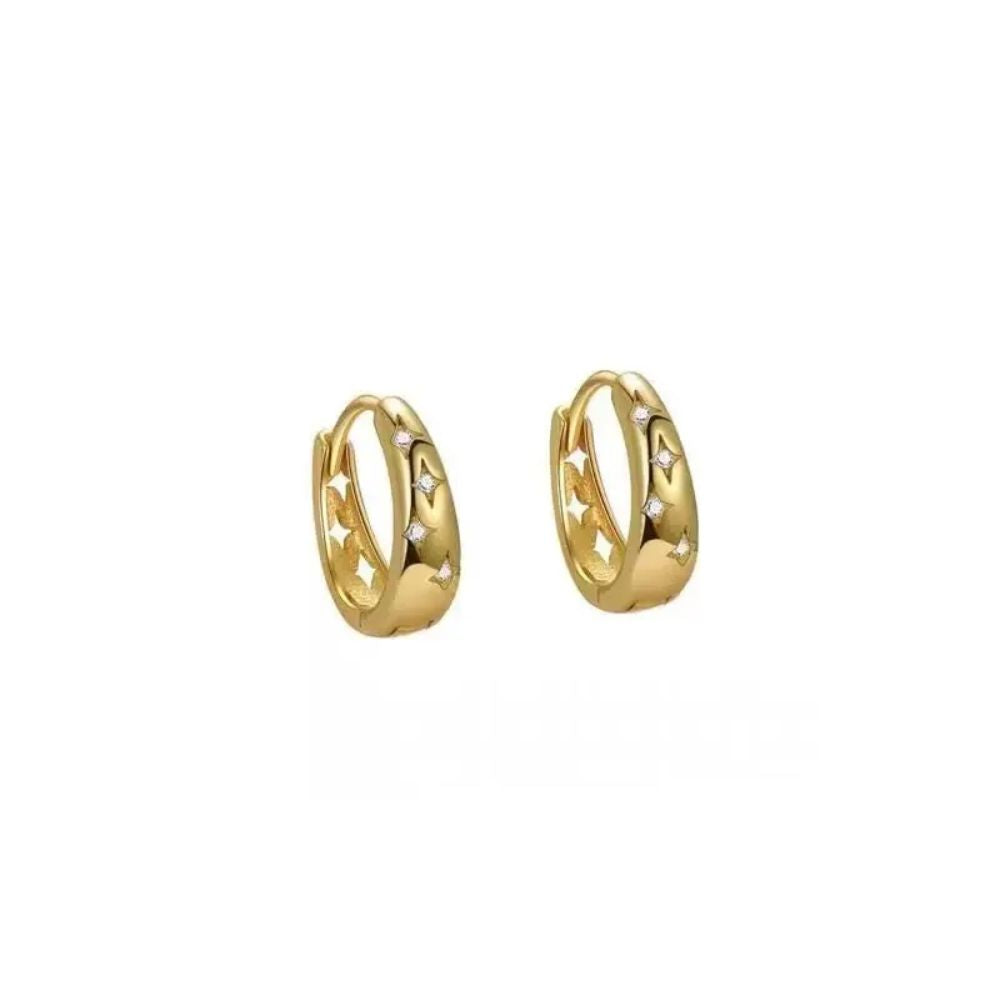 Golden Hoop Earrings