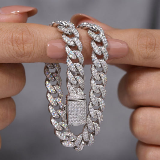 Iced-Out Cuban Link Bracelet