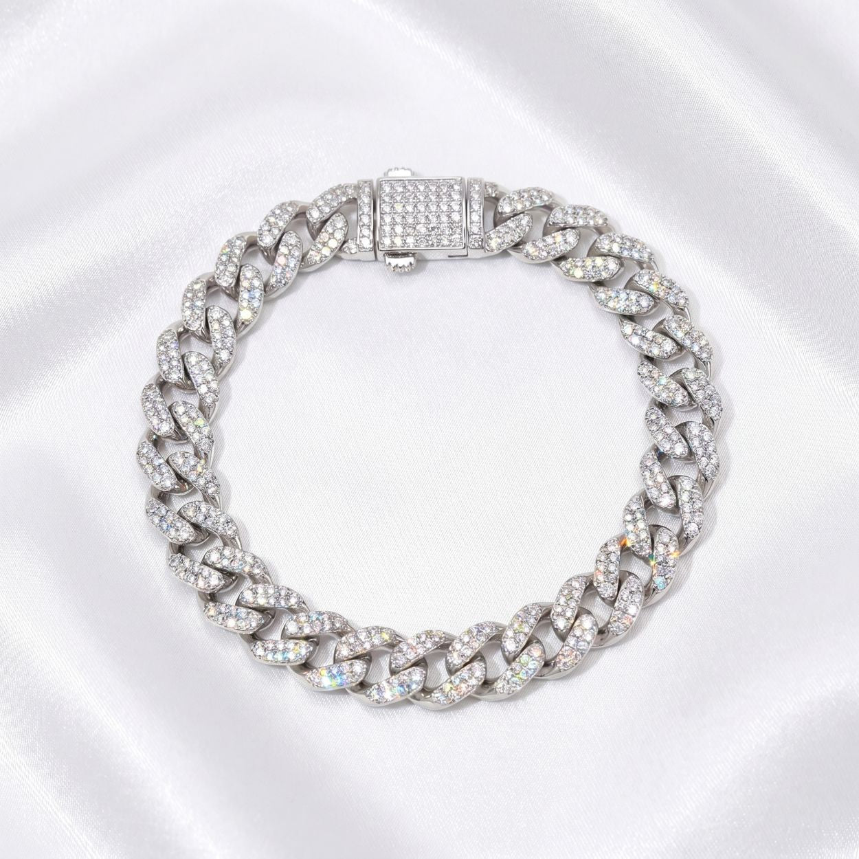 Iced-Out Cuban Link Bracelet