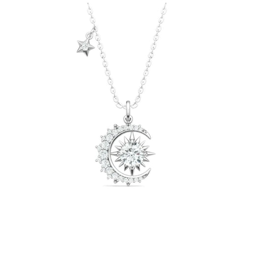 Eclipse Harmony Moissanite Necklace