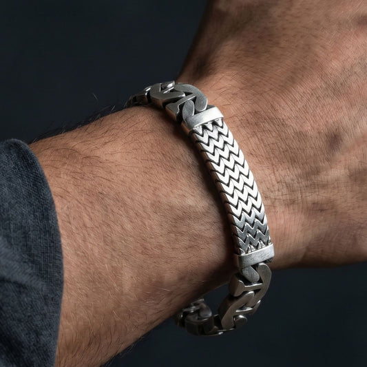 Celtic Knot Herringbone Men's Bracelet