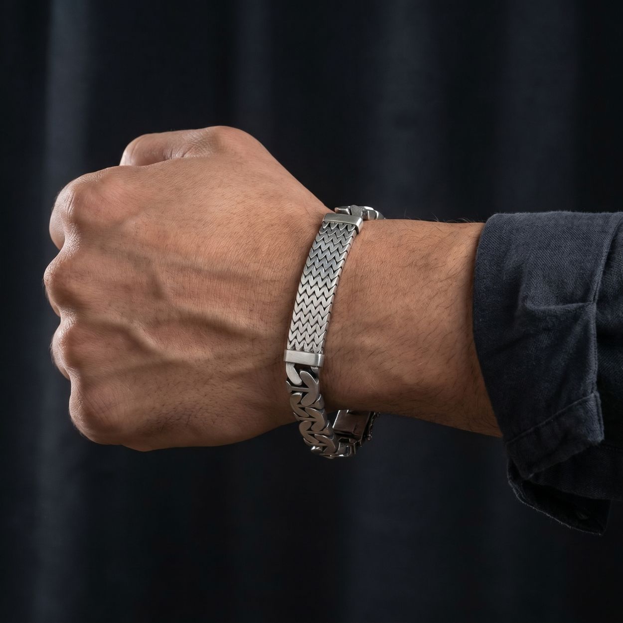 Celtic Knot Herringbone Men's Bracelet