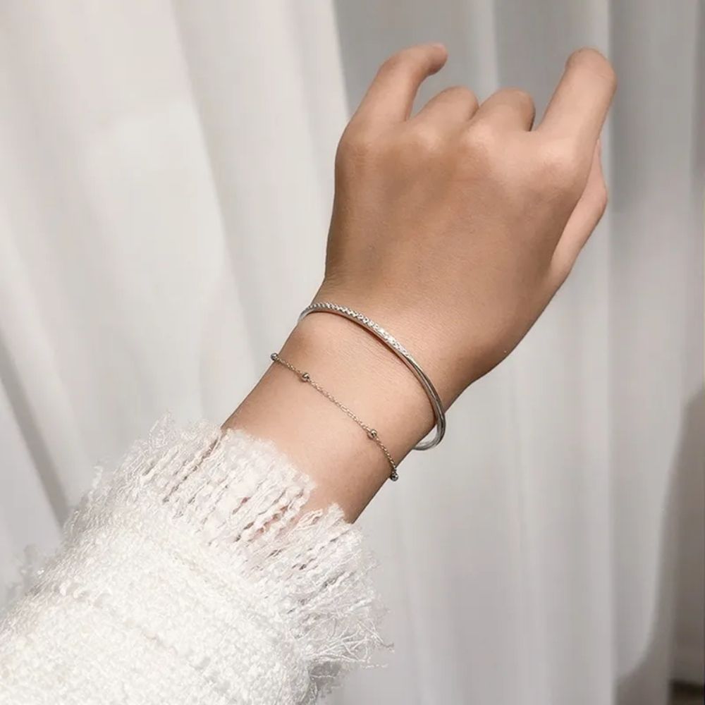 Cross-Beaded Bracelet