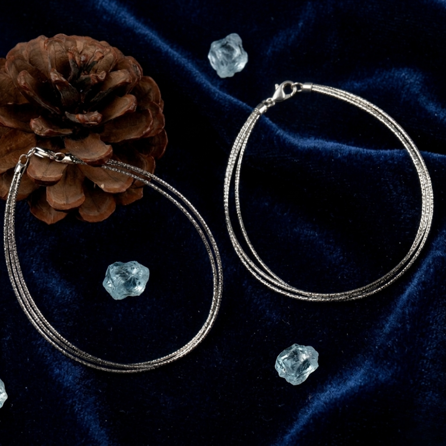 Layered 925 Silver Anklet