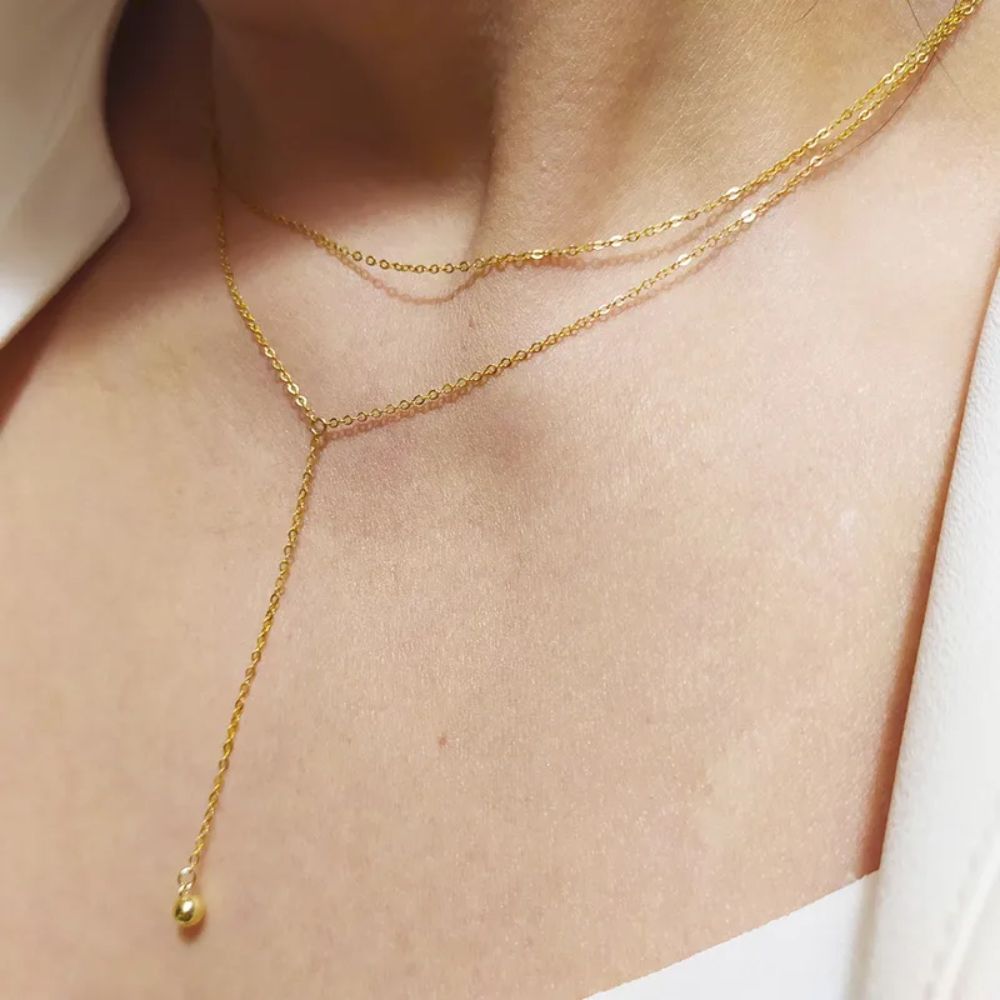 Cable Chained Lared Necklace