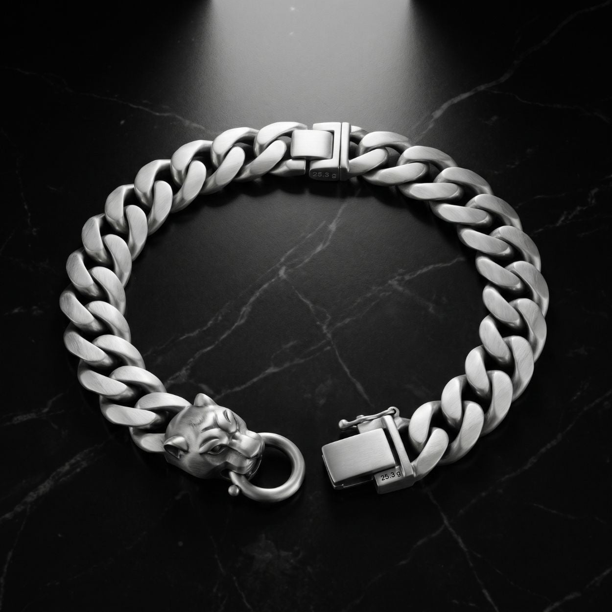 Panther Head Cuban Link Men's Bracelet