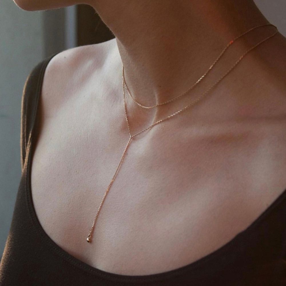 Cable Chained Lared Necklace