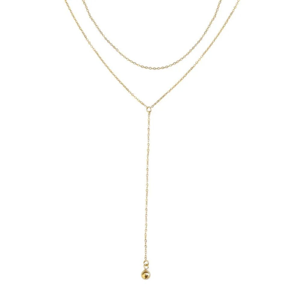 Cable Chained Lared Necklace